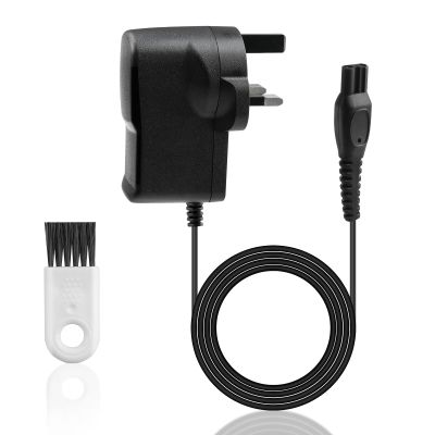 15V for Philips Shaver Charger Razor Power Cord HQ8505 Cable UK for 3000 5000 7000 9000 Beard Trimmer S3233 S3333 S1332 BT5502 BT9810 MG7790 MG7750, Electric Shaver Adapter Power Supply