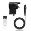 15V for Philips Shaver Charger Razor Power Cord HQ8505 Cable UK for 3000 5000 7000 9000 Beard Trimmer S3233 S3333 S1332 BT5502 BT9810 MG7790 MG7750, Electric Shaver Adapter Power Supply view 1