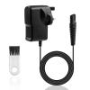 12V for Braun Shaver Charger Cable Series 1 3 5 7 9 Trimmer Beard Electric Razor Shaver Adapter Power Cord UK Plug for Epilator Silk-Epil 9/7/5, 5544/3040S/5409/7220/9090cc/9095cc (No Light) view 1