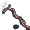 Cane Crutch Solid Wood Cane Root Carving Black Rosewood Whole Material Mahogany Walking Stick African Ebony Tree Root Carving Crutches Suitable for Elderly Gifts crutch-11.19 Lucky Star view 3