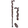 Cane Crutch Solid Wood Cane Root Carving Black Rosewood Whole Material Mahogany Walking Stick African Ebony Tree Root Carving Crutches Suitable for Elderly Gifts crutch-11.19 Lucky Star view 4