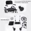 001, Commode Toilet Chair,Commode Shower Chair, Bedside Toilet Chair 4 in 1 Padded Toilet Seat with Movable Footrest Adjustable Armrest Non-Slip Safety for Elder view 3