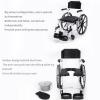 001, Commode Toilet Chair,Commode Shower Chair, Bedside Toilet Chair 4 in 1 Padded Toilet Seat with Movable Footrest Adjustable Armrest Non-Slip Safety for Elder view 4