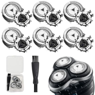 6 Pack SH30/50/52 Replacement Shaver Heads Compatible with Philips, for Shaver Series 5000 6000 (Except S55xx S6600 & S6800)/Series AT8xx/AT7xx/PT7xx/PT8xx with Cleaning Brush