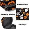 Period Bags for School, Sanitary Napkin Storage Purse, Zipper Menstrual Cup Pouch, Tampon Bags for Women Halloween Ghost Cat Pumpkin Bat view 3