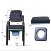 001, Commode Toilet Chair,Deluxe Comfort Commode with Padded Seat Heavy Duty Bedside Commode Chair,Elderly Bathroom Safety Frame Toilet Seat view 2