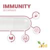 VED Immunity Complex Probiotics and Prebiotics Complex - 10 Billion CFU - 28 Probiotic Complex Capsules for Women & Men - Lactobacillus Piantarum, Casei, Rhamnosus, 28 Days Supply. view 3