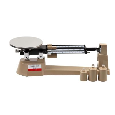 BAOSHIDAER Three-beam mechanical balance scale, 2610 G / 0.1 G laboratory analytical weight set with zero adjustable tare function and magnetic damping for scientific research and food industry