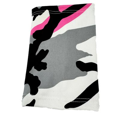 7.5" - 8" Long approx 4-Way Stretch Lycra Short Picc Line Arm SLEEVE Cover for Chemo, Diabetes Freestyle Libre, Lymes Disease (Pink Camo ( each one will be different))