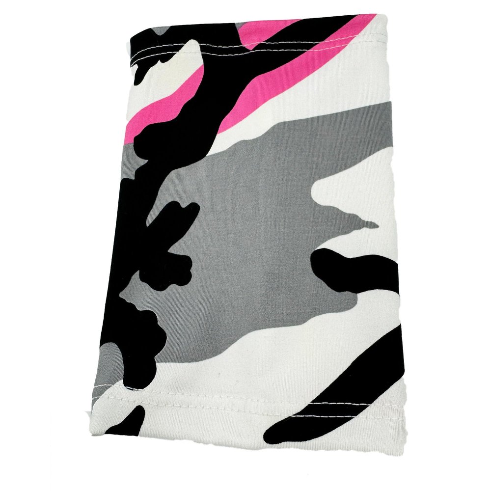 7.5" - 8" Long approx 4-Way Stretch Lycra Short Picc Line Arm SLEEVE Cover for Chemo, Diabetes Freestyle Libre, Lymes Disease (Pink Camo ( each one will be different))
