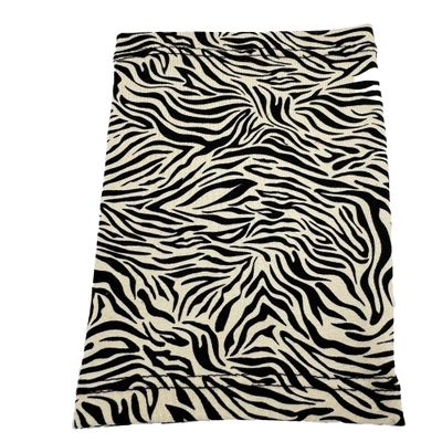 6.5" long approx 4-Way Stretch Lycra Short Picc Line Arm SLEEVE Cover for Chemo, Diabetes Freestyle Libre, Lymes Disease (Beige Zebra)