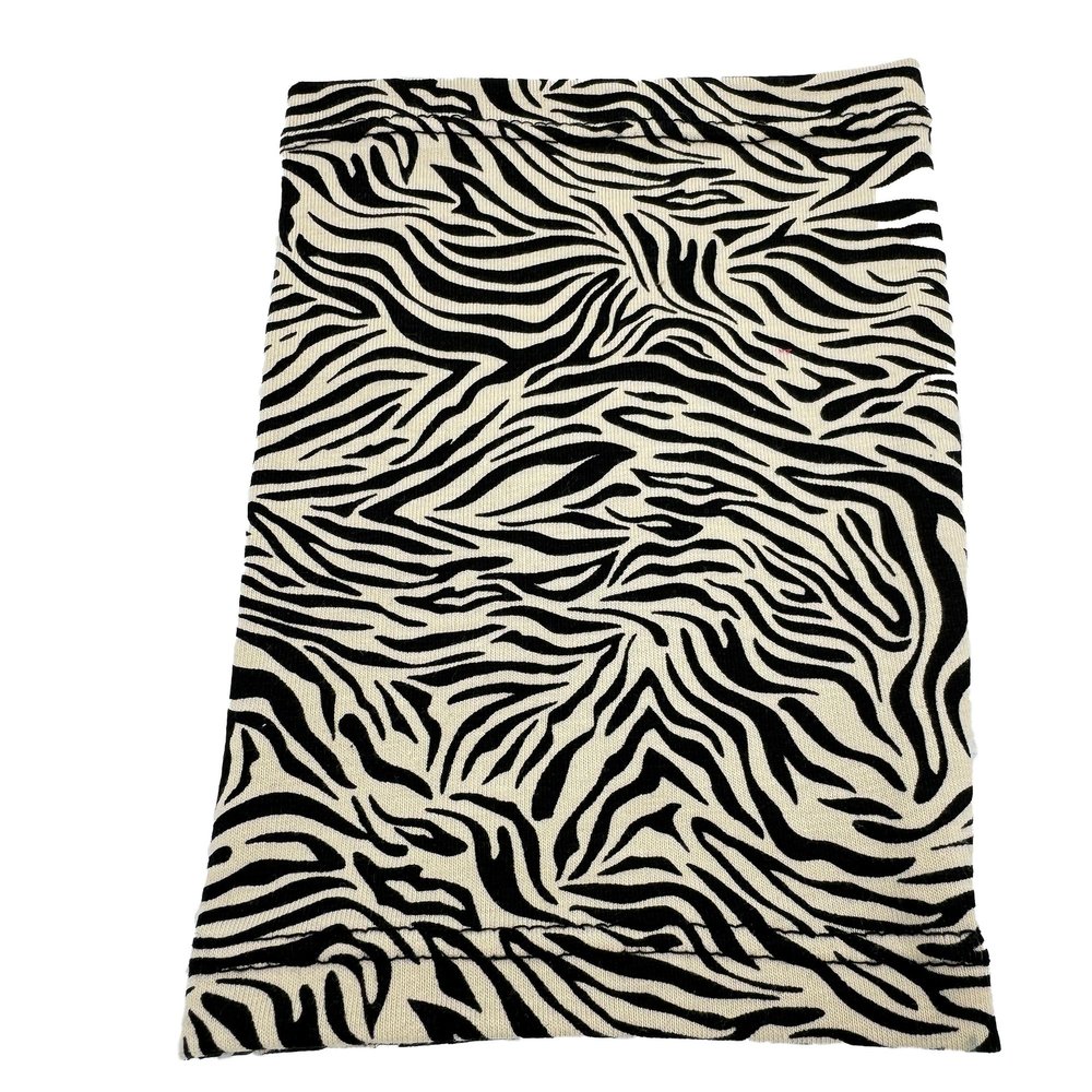 6.5" long approx 4-Way Stretch Lycra Short Picc Line Arm SLEEVE Cover for Chemo, Diabetes Freestyle Libre, Lymes Disease (Beige Zebra)