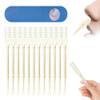 2-in-1 Nasal Hair Cutter, 2024 Newest Double Sided Nose Hair Knife, Rotating Nasal Hair Razor Cutter with Ear Picker for Women and Men, 360 Degree Rotating Manual Nose Hair Trimmer (White-12pcs) view 1