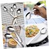 minkissy 3sets Feeding for Elderly Curved Spoon Angled Tip Stainless Steel Utensil for Weak Grip 2pcs*3 view 4