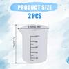 2pcs Laundry Detergent Cups, Handy Soap Measuring Cup Silicone Reusable Washing Machine Liquid Practical Liquid Detergent Measuring Cup Convenient Soap Dispenser Cup Container for Laundry Room view 2