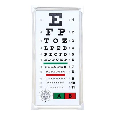 TETEOLALA Eye Vision Chart, LED Eye Chart Light Box, Writing Is Clear/Luminous Uniform/low Power Consumption, for Clinics, Family, Schools