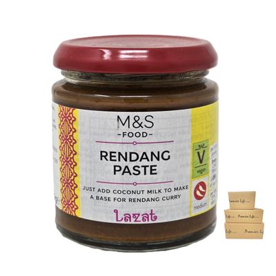 M&S Rendang Paste - A Medium Spiced Curry Paste with Spices, Lemongrass and Red Chilli - 180g (1 Pack)