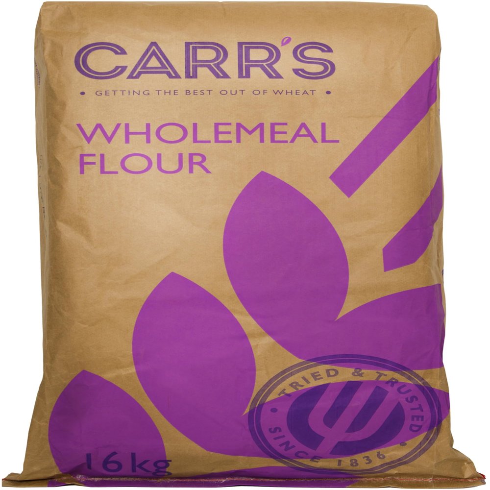 Carr's Wholemeal Flour 16kg | High Protein | Rich in Fibre | Ideal for Professional & Home Baking