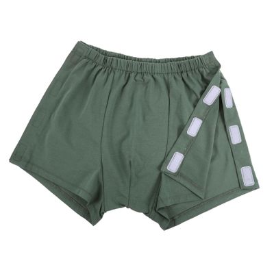 minkissy Comfortable Men's Underwear for Bedridden Patients Easy to Wear and Remove for Post-Surgery Recovery Elderly and Those with Mobility Green