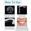 Wttfc Fake Tooth,2 Pairs Clip in Veneers Teeth Veneers Teeth Top And Bottom Set,Teeth Covers,Snap on Dentures Silicone Fake Teeth,Adjustable Snap on Dentures Covers Set for Men And Women view 3