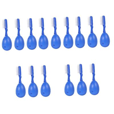 minkissy 5sets Toothbrushes for Dentures Prison Use Toothbrush Short Handle Pack 3pcs*5