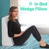 FEELIT Orthopedic Bed Wedge Support Pillow Foam - For Acid Reflux, GERD, reduces back Pain, Snoring and Breathing Problems Great For Sleeping, Reading, Rest Elevation Washable Cover (20" x 18" x 11") view 3