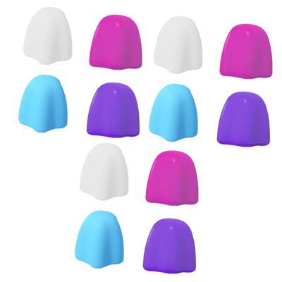 minkissy 3sets Toothpaste Dispenser Caps Self Sealing Lid Silicone Covers for Boys and Girls Home Use 4pcs*3