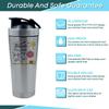 Getagift Thank You For Helping Me Grow, Thanksgiving Gift, 500ml Aluminium Shaker Bottle for Supplement Shakes - Easy Clean, Durable Cup. (Silver) view 3