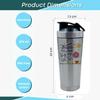 Getagift Thank You For Helping Me Grow, Thanksgiving Gift, 500ml Aluminium Shaker Bottle for Supplement Shakes - Easy Clean, Durable Cup. (Silver) view 4
