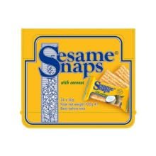 Sesame Snaps 30g | Suitable for vegetarians | Gluten free | (24 Pack, Coconut)