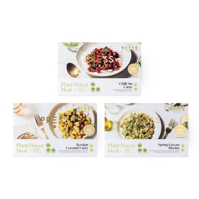 Press Healthfoods, Ready Meal Bundle, Top 3 Popular Flavors, High Protein Plant-Based Meals, Low Fat and High Fibre Meal Options, Micvac Technology, 100% Natural Ingredients, Vegan