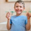Teksome Kids Manual Toothbrush | Non-Slip Manual Cartoon Toothbrush - Multipurpose Portable Toothbrush, Portable Toothbrush for Home, Travel view 3