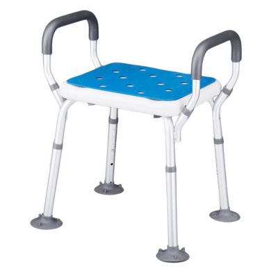 GHBSDNEPP Shower Stool Chair Height Adjustable -Anti - Slip Bath Seat -Shower Bench - Bath Chair for Elderly Adults & Seniwith Handles and Tool-Free Assembly