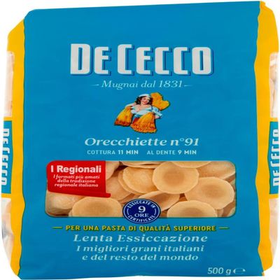 De Cecco Pasta Orecchiette (4 x 500g)