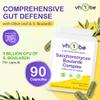Saccharomyces Boulardii Probiotic  90 Capsules | 5 Billion Friendly Bacteria with Olive Leaf, Biotin & Vitamin D | Natural Yeast Supplement for Gut Balance & Immune Support | UK Made by vh1be view 2