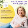 Saccharomyces Boulardii Probiotic  90 Capsules | 5 Billion Friendly Bacteria with Olive Leaf, Biotin & Vitamin D | Natural Yeast Supplement for Gut Balance & Immune Support | UK Made by vh1be view 3