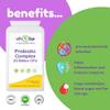 Probiotic Complex, 20 Billion CFU, 6 Strain Cultures, 120 Vegan Capsules, UK Manufactured view 2