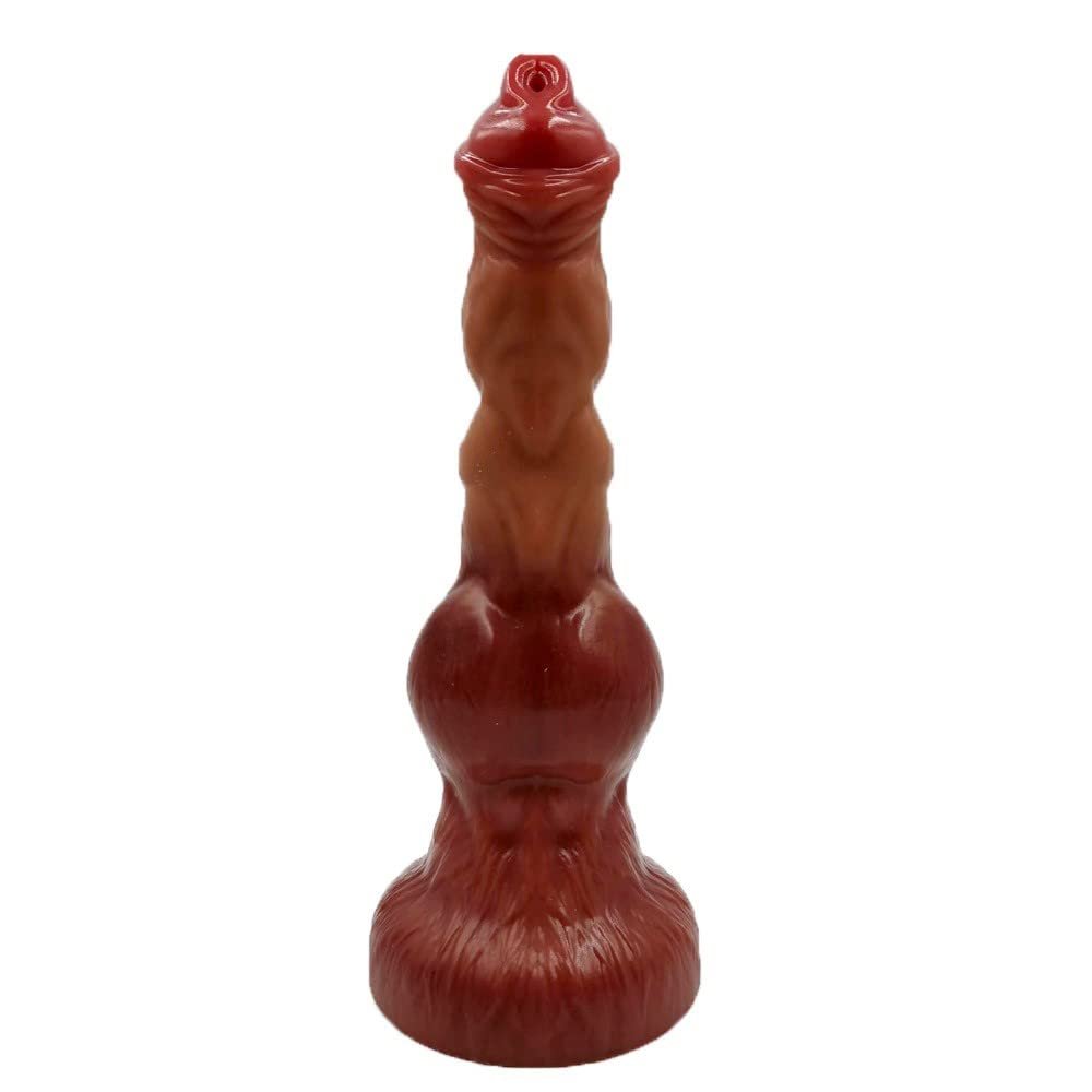 10 Inch Dog-Shaped Large Silicone Product, Flexible, Waterproof and Easy to Clean, Suitable for Bedroom and Bathroom