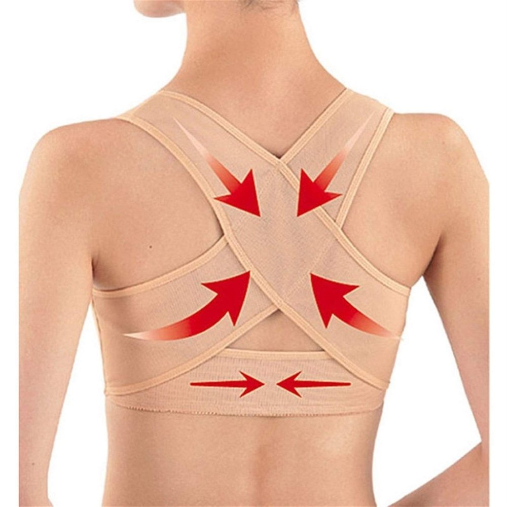 1PCS New Therapy Correction Posture Back Shoulder Posture Corrector Back Support Brace Belt Adjustable Strap Bone Care (Size : Medium) ()