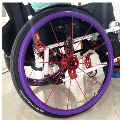 003,22Inch, Silicone Wheelchair Push Rim Covers, Non-Slip Wear-Resistant Hand Push Cover, Wheelchair Handrim Covers, Wheelchair Rear Wheel Cover for Improve Grip And Traction