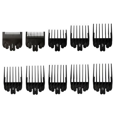 Bamyli 10PCS Hair Clipper Guards, 10 Sizes Hair Clipper Combs Guides, Limit Combs Compatible with Wahl Clippers, Hair Clipper Guards from 1.5mm to 25mm Fits for Most Trimmer