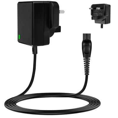 15V Chager for Phlip Shaver HQ8505 Power Cable Charger Cord UK for Series Beard Trimmer S3233, S3333, S1332, BT5502, BT9810, MG7790 MG7750 Electric Razor Aquatouch Power Lead