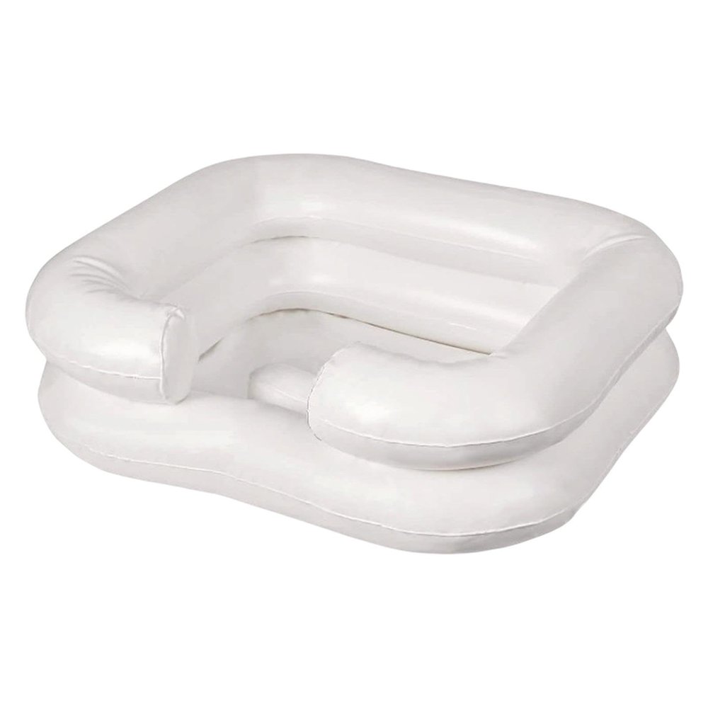 Inflatable Shampoo Basin | Shampoo Bowl Inflatable Basin | Wash Hair in Bed with Inflatable Basin | Hair Washing Bowl with Built-in Head Pillow for Elderly, Disabled, Pregnant, Injured