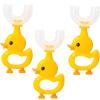 Toddler Children 360 U Shaped Toothbrush Kid Age 2-6&2-4&4-7&6-8 Year All Rounded Silicone Teeth Brush Head Pack Easy Wide Circular 3 Side Foam Manual Boy Girl Full Whole Mouth Clean Dental Oral Care view 1