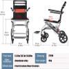 002, Wheelchairs Folding Lightweight Transport Wheelchair Lightweight Transport Travel Chair Support 220Lbs Lightweight Folding Wheelchair Portable Travel Wheelchairs with Handbrake view 2
