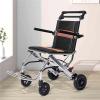 03, Folding Multipurpose Super Lightweight Drive Wheelchair - Portable Aluminum Transport Chair for Boarding & Travelling view 1