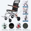 03, Folding Multipurpose Super Lightweight Drive Wheelchair - Portable Aluminum Transport Chair for Boarding & Travelling view 3