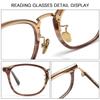 FAXIOU Oval Reading Glasses Ultralight Acetate Reading Glasses for Women Men Durable Blue Light Blocking Anti Eye Strain Computer Readers UV,Tortoise,2.0x view 4