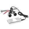 2.5X Binocular Loupes Magnifier with 5W LED Clip on Headlight Two Clips Optical Glass Headlamp with Cloth Bag DY-409-2.5X (Silver) view 4