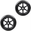 A Pair Of 12 Inch Wheelchair Caster Wheels, PU Solid Replacement Wheelchair Rear Wheels, Anti-Slip Heavy Duty Pu Tire Wheelchair Accessories,12inch Black view 1